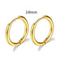 2022 Neue Einfache Edelstahl Gold Kleine Hoop Ohrringe für Frauen Männer Knorpel Ohr Piercing Schmuck Pendientes Hombre Mujer